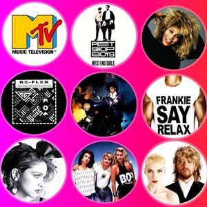 80's Music Magnets 80's Band Merch Rock Pop Music Décor